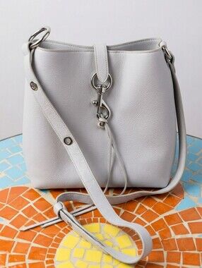 ✨️Rebecca Minkoff Shoulder/Crossbody Bag In Light gray